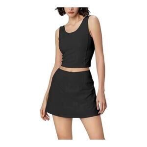 RBX Black mini skirt size small golf skirt attached shorts reebok activewear​